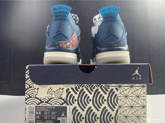 Rep Jordan SE Sashiko CW0898-400 Air 4 Retro 0824
